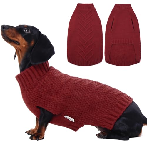 Small Dog Sweater (Large(Chest:20.9 in) / Red)