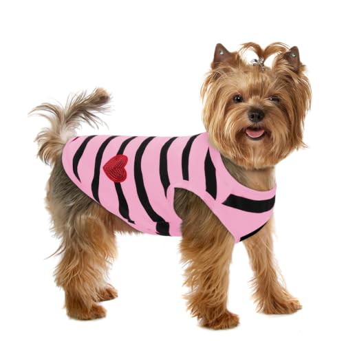 Dog Shirts for Small Dogs (Light Pink-Vest / Small)
