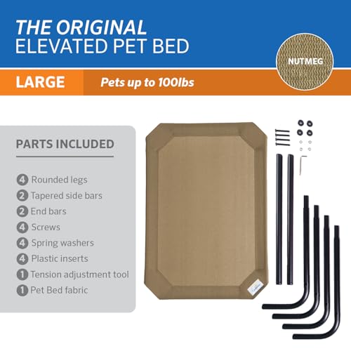 Original Elevated Dog Bed (Large Dog Bed / Nutmeg)