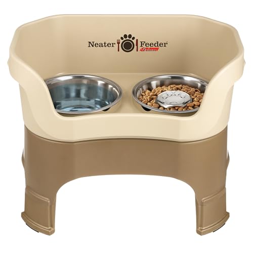 Neater Feeder Deluxe Mess (Large + Slow Feed Bowl Combo / Cappuccino)