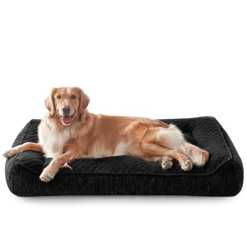 Extra Large Orthopedic Dog Beds Large Sized Dog (XXL(48"L x 34.5"W x 10"Th) / Black)