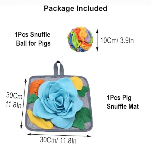 Pig Snuffle Mat and Snuffle Ball for Pigs