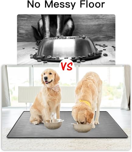 XXXL Pet Food Mat (Dark Brown / 48"L x 32"W)