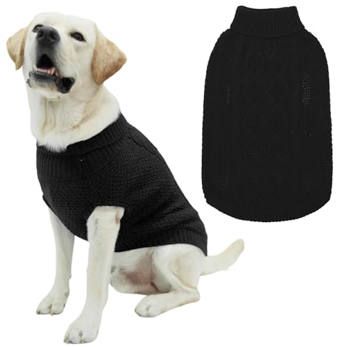 Turtleneck Dog Sweater (Medium/Large / Black)