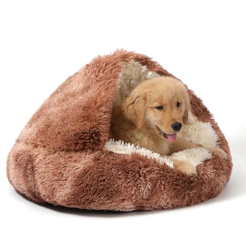 Hooded Donut Bed (Bandhnu Coffee / Large 27.5'')