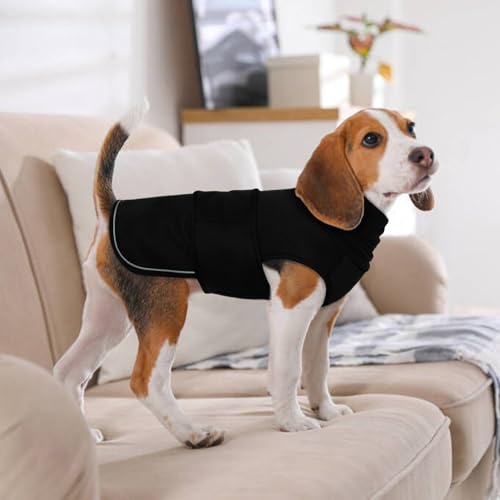 Dog Anxiety Vest with Hoodie (X-Large / Black)