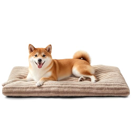Washable Dog Bed Medium Size Dogs (Brown / 29.0"l x 21.0"w x 3"th)