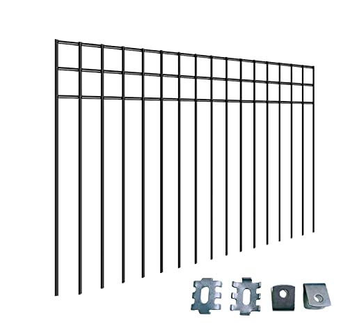24x15 inch No Dig Animal Barrier Fence (10 pack 24x15-inch black)