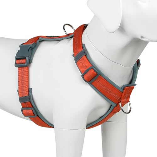 No Pull Dog Harness (S / Orange)