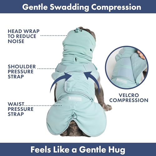 Anxiety Relief Vest for Dogs (01 Teal / X-Large)