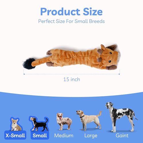 Dog Squeaky Toys Pack (Small / Bubble Plush-Cow)