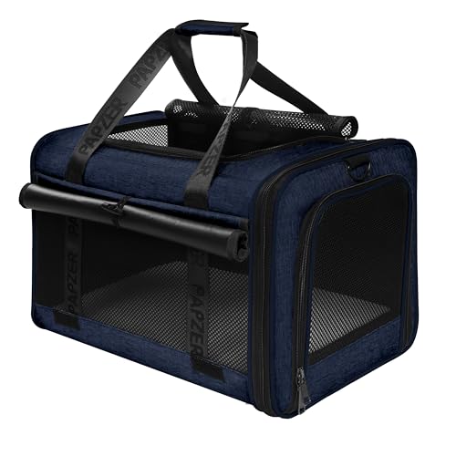 Cat Carrier for Travel (Navy / 18.0"L x 11.0"W x 11.0"H)