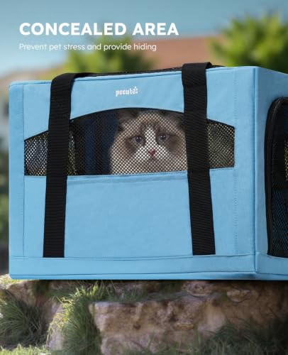 Cat Carrier Stable (Light Blue / 18.5"L x 12.9"W x 11.8"H)