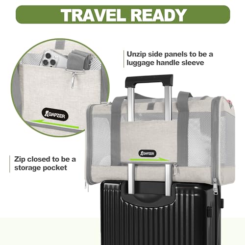 Cat Carrier American Airline Approved 18x11x11 (Beige / 18.0"L x 11.0"W x 11.0"H)