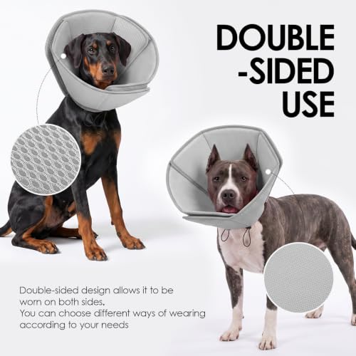 Soft Dog Cone Collar (Grey / Small)