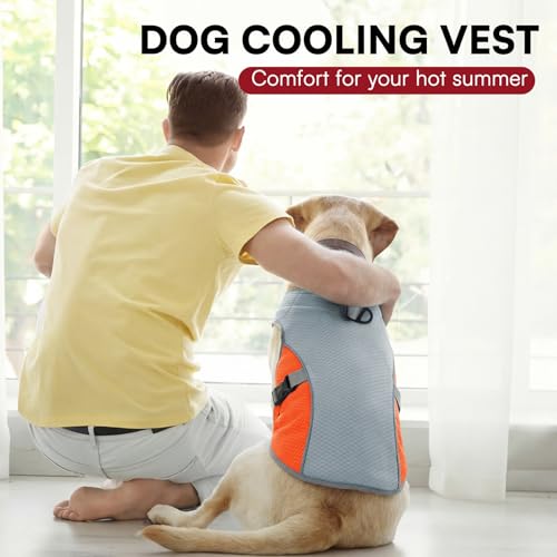 Dog Cooling Harness for Extra Large Dogs (Orange / XX-Large)