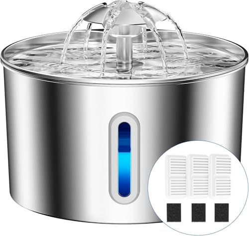 Cat Water Fountain Stainless Steel (2.2L+3 Filters)