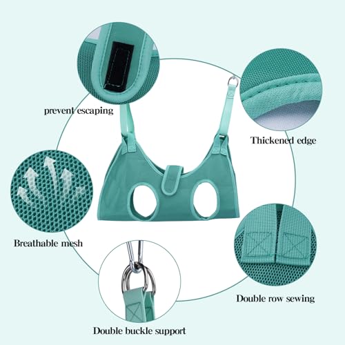 Dog Grooming Hammock for Small Dogs & Cats (Gray)