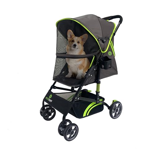 22” Buddy Buggies Foldable Pet Stroller (Green / 22 inch)