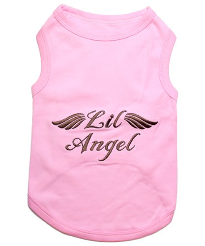 Dog Shirt 100% Cotton Lil Angel Shirts for Small Dogs (XXS)