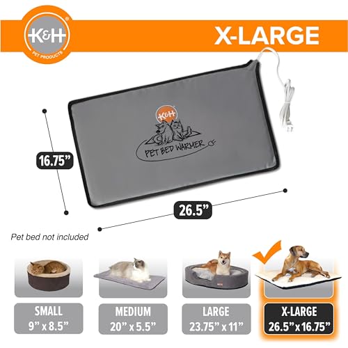 K&H Pet Bed Warmer (Gray / X-Large)
