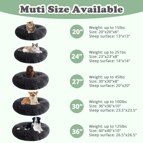 Dog & Cat Bed (23" / Pure Black)