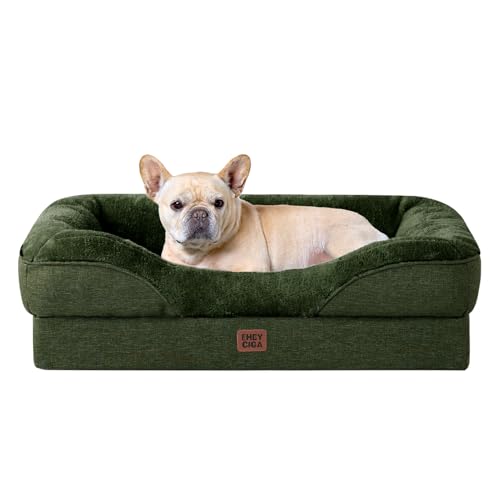 Orthopedic Dog Bed for Medium Dog (Dark green / 30x20x6.5)