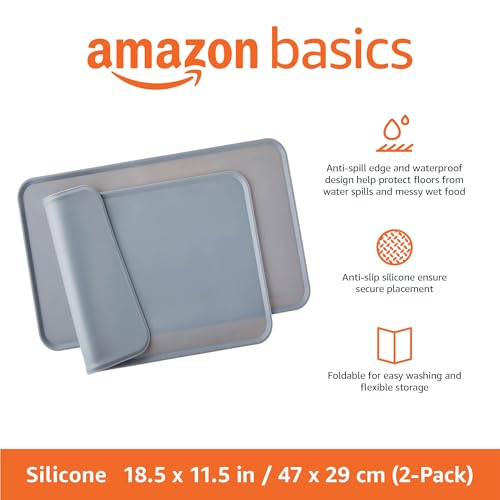 Waterproof Non (Gray / 18.5" x 11.5" (2-Pack))