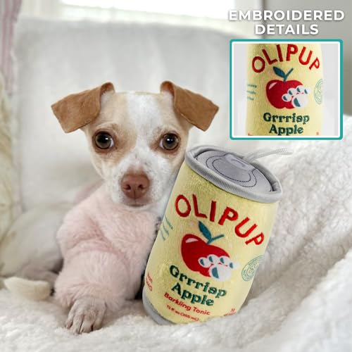 Olipup Plush Dog Toy (Olipup Grrrisp Apple (Red, Cream))