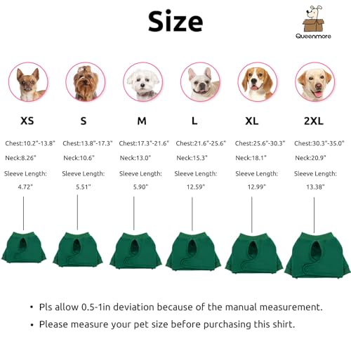 Large Recovery Suit for Dogs (XX-Large / Green)