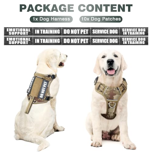 Tactical Dog Harness (Large / Desert Camo)