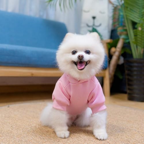 Dog Hoodie for Large Medium Small Dogs (Pink / Medium)