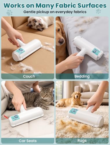 Pet Hair Remover Roller (A: White（hot Sale）)