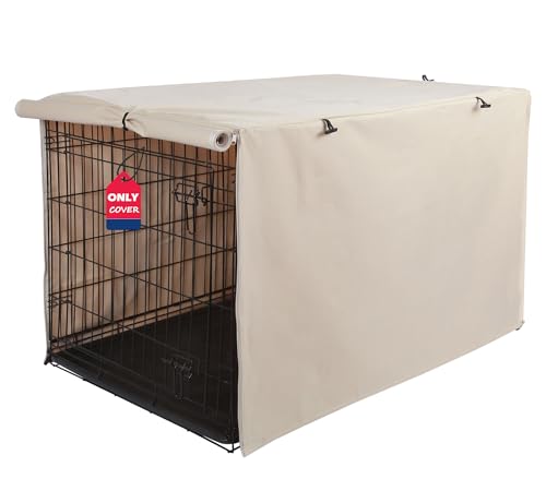 Dog Crate Cover (54.0"L x 37.0"W x 45.0"H / Tan)