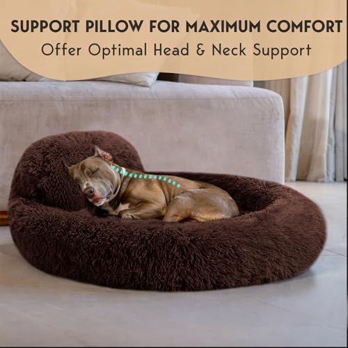 PetJett Dog Beds Large Sized Dog (Brown / Large - 36”L x 36”W x 8”Th)