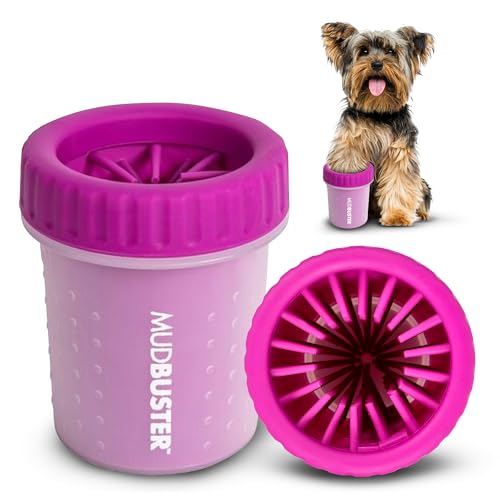 MudBuster Portable Dog Paw Cleaner (Fuchsia / Small)