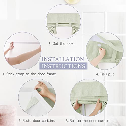 Classroom Door Window Cover (Light Sage / 8"W x 36"L (Pack of 1))