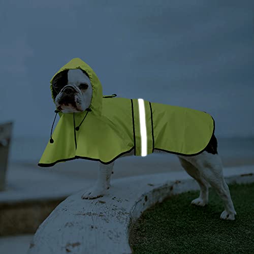 Waterproof Dog Rain Coat (Neon Green / Medium)