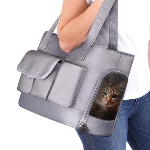 Dog Carrier Cat Carrier (Grey)