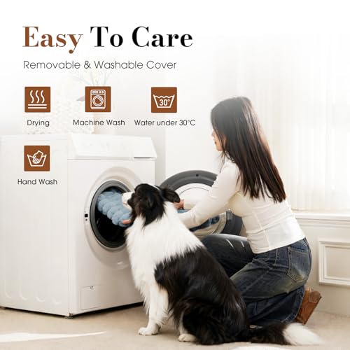 Extra Large Dog Bed Orthopedic Foam with Waterproof Lining (XX-L(47"*29"*4") / Blue)