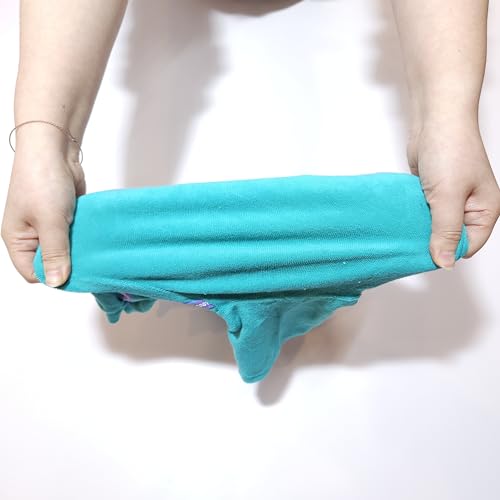D Doggy Star Italian Greyhound Clothes Stretchy Towel Sports Onesie Outfit Whippet for Dog Coat (2XL / Towel Turquoise)