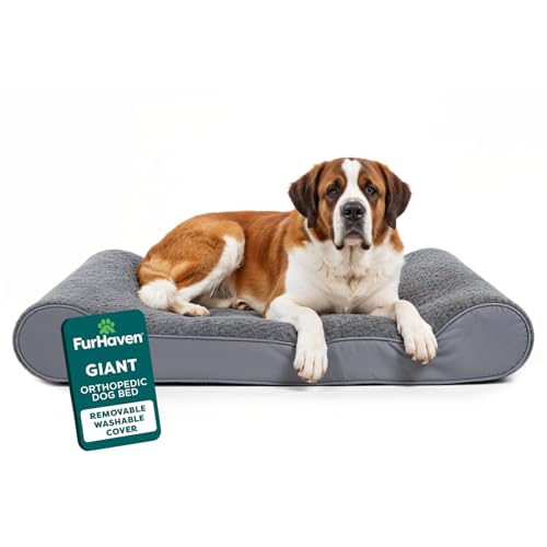 Orthopedic Dog Bed for Large Dogs (Giant/XXXL / Gray)