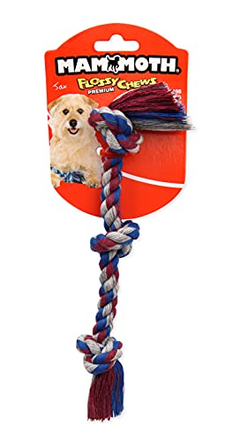 Mammoth Flossy Chews Color Rope Tug (Mini 10" / 3 Knot)