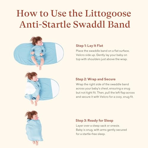 3 Pack Newborn Swaddle Band (Oat+blush+apple Blossom / Small)