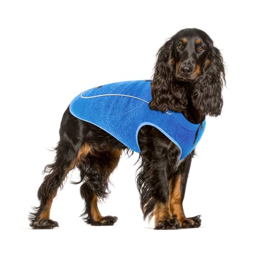 Insulated Fleece Sweater for Dogs (Medium / Heather Blue)