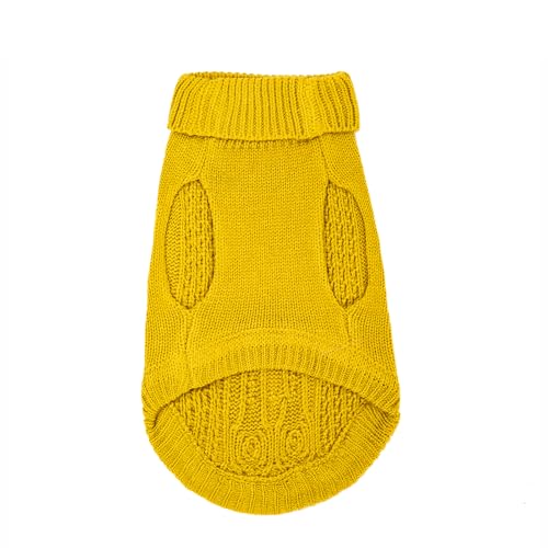 Cat Sweater Stretchy (Dark Yellow / XL)