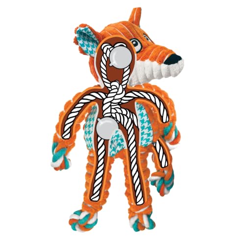 Floppy Knots Rope and Plush Dog Toy (Fox / Medium/Large)