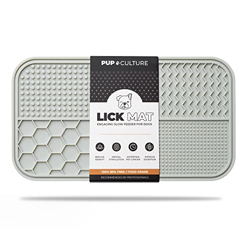 Dog Lick Mat for Dogs (1 Pack / Grey)