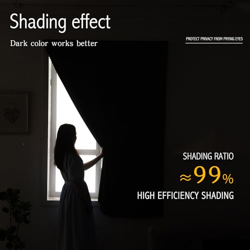 Self Adhesive Curtains (35"W x 79"L (Pack of 1) / Lake Blue)