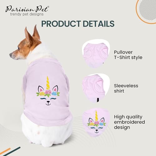 Dog Shirt 100% Cotton Unicorn Shirts for Medium Dogs (M)